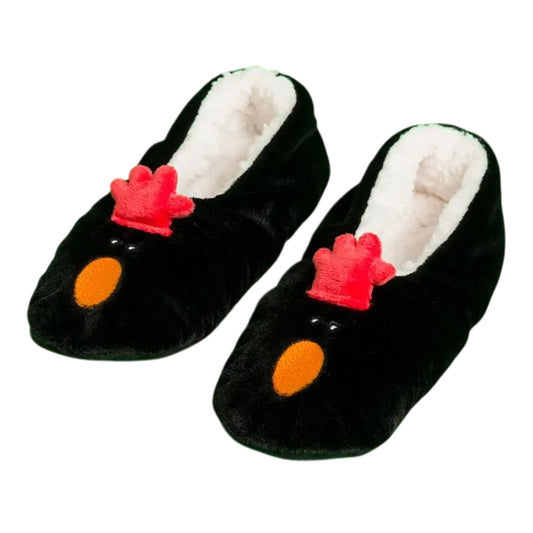 Black - Front - Wallace and Gromit Unisex Adult Feathers McGraw Slippers