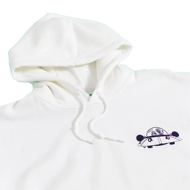 White - Side - Rick And Morty Unisex Adult Portal Gun Hoodie