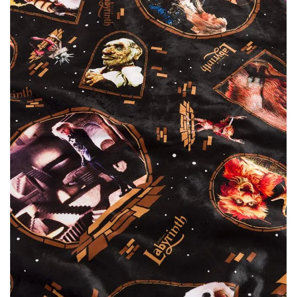 Black - Lifestyle - Labyrinth Fleece Movie Scene Blanket