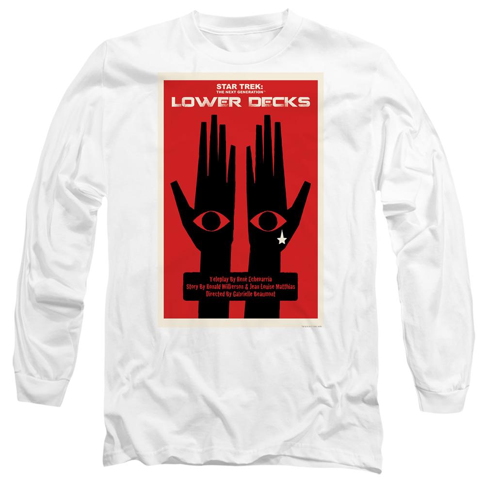 White - Side - Star Trek Unisex Adult The Next Generation Season 7 Episode 15 T-Shirt