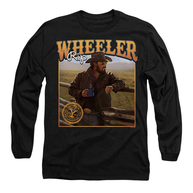 Black - Front - Yellowstone Unisex Adult Coffee with Rip Wheeler T-Shirt