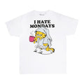 White-Grey-Black - Back - Garfield Mens I Hate Mondays Long Pyjama Set
