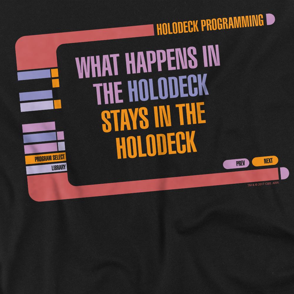 Black - Side - Star Trek Unisex Adult Holodeck Secrets T-Shirt