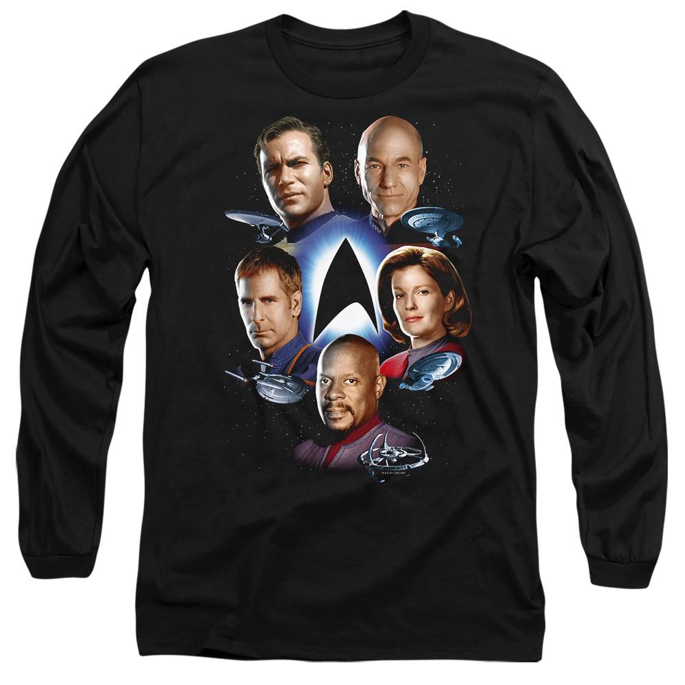 Black - Side - Star Trek Unisex Adult Starfleet´s Finest T-Shirt