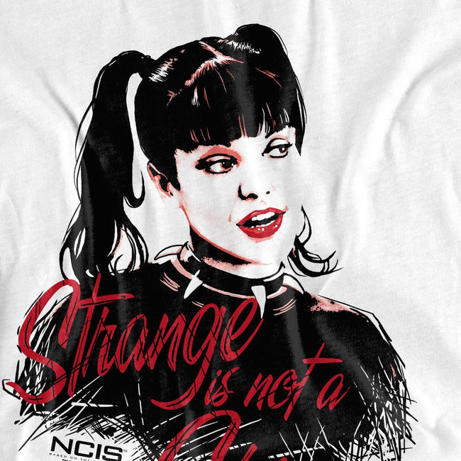 White - Back - NCIS Unisex Adult Strange Is Not A Crime T-Shirt