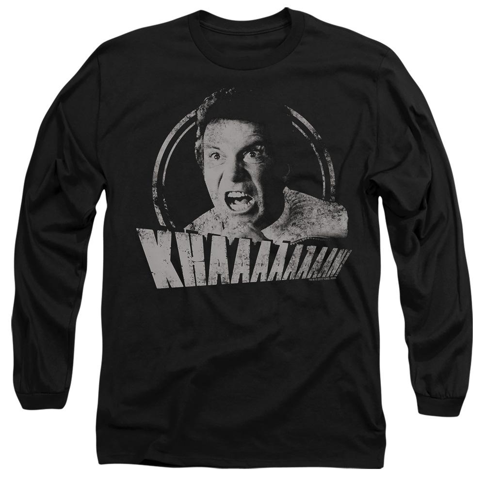 Black - Side - Star Trek Unisex Adult Khan Distressed T-Shirt