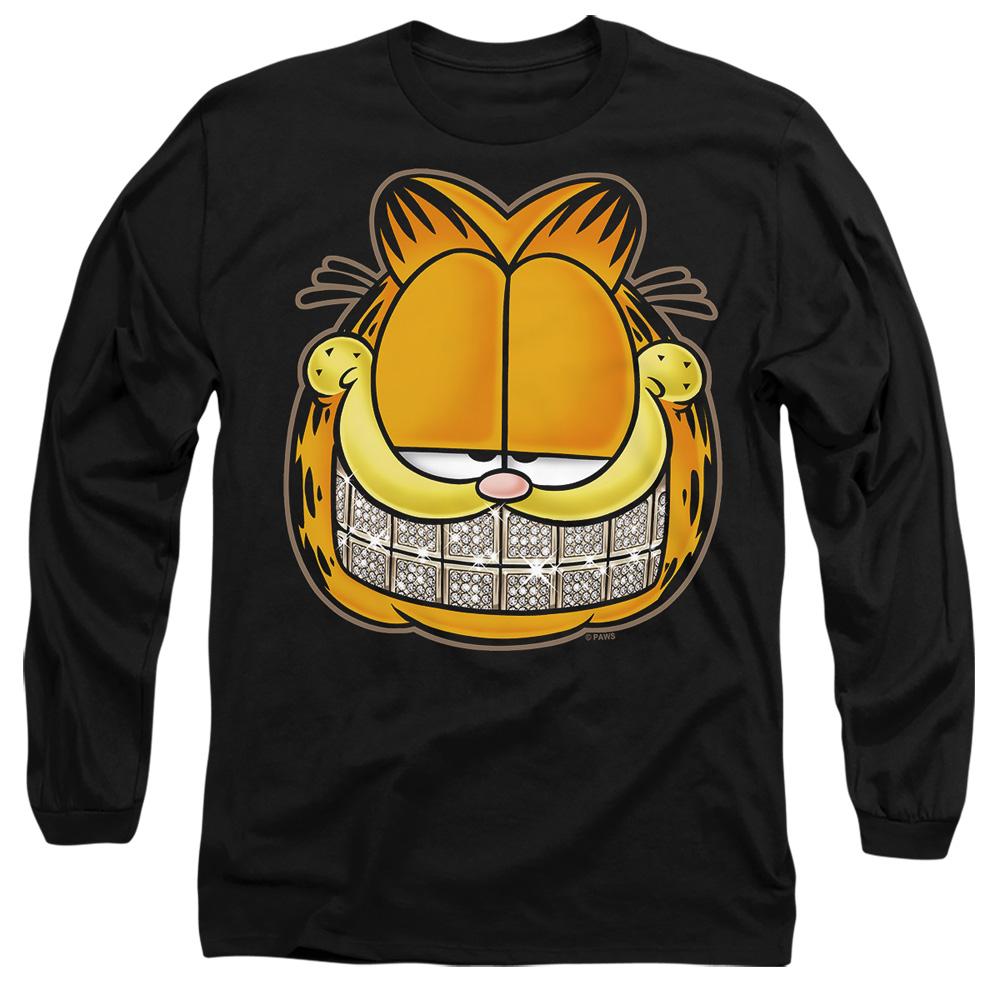 Black - Side - Garfield Unisex Adult Nice Grill T-Shirt