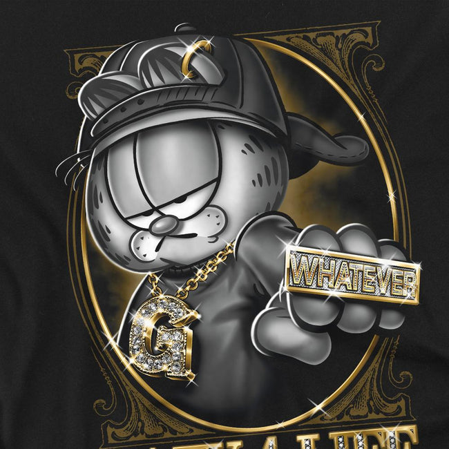 Black - Back - Garfield Unisex Adult Lazy 4 Life T-Shirt