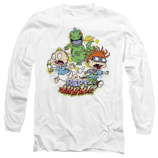 White - Front - Rugrats Unisex Adult Rept-Ahhhhh! Tommy & Chucky T-Shirt