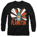 Black - Side - SpongeBob SquarePants Unisex Adult Plankton T-Shirt