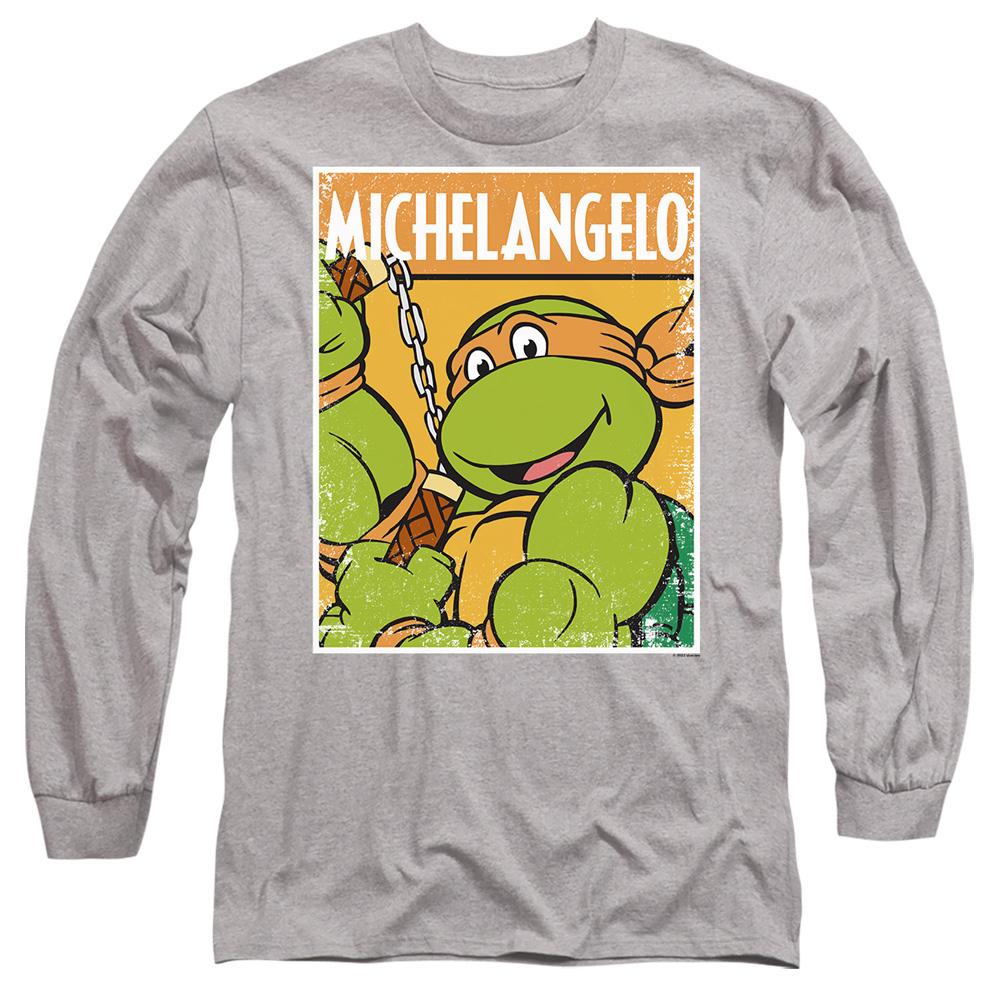 Sport Heather - Side - Teenage Mutant Ninja Turtles Unisex Adult Michelangelo T-Shirt