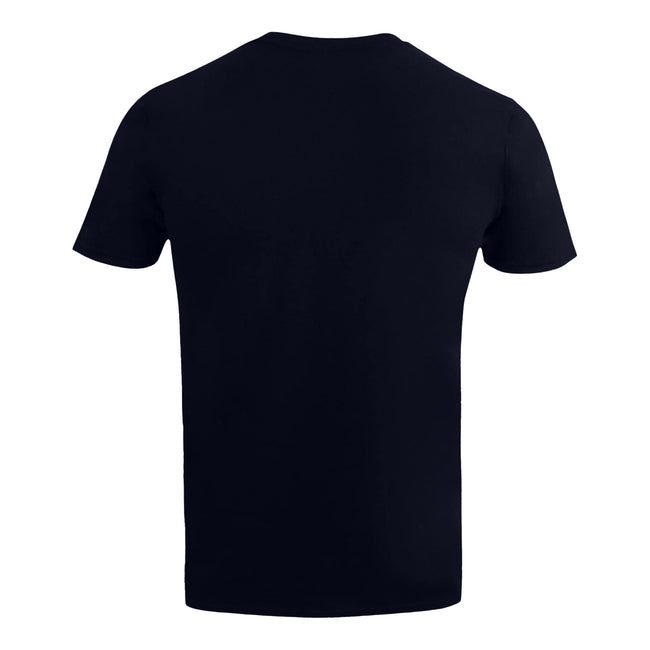 Navy-White - Back - Marvel Mens Property Of Captain America T-Shirt