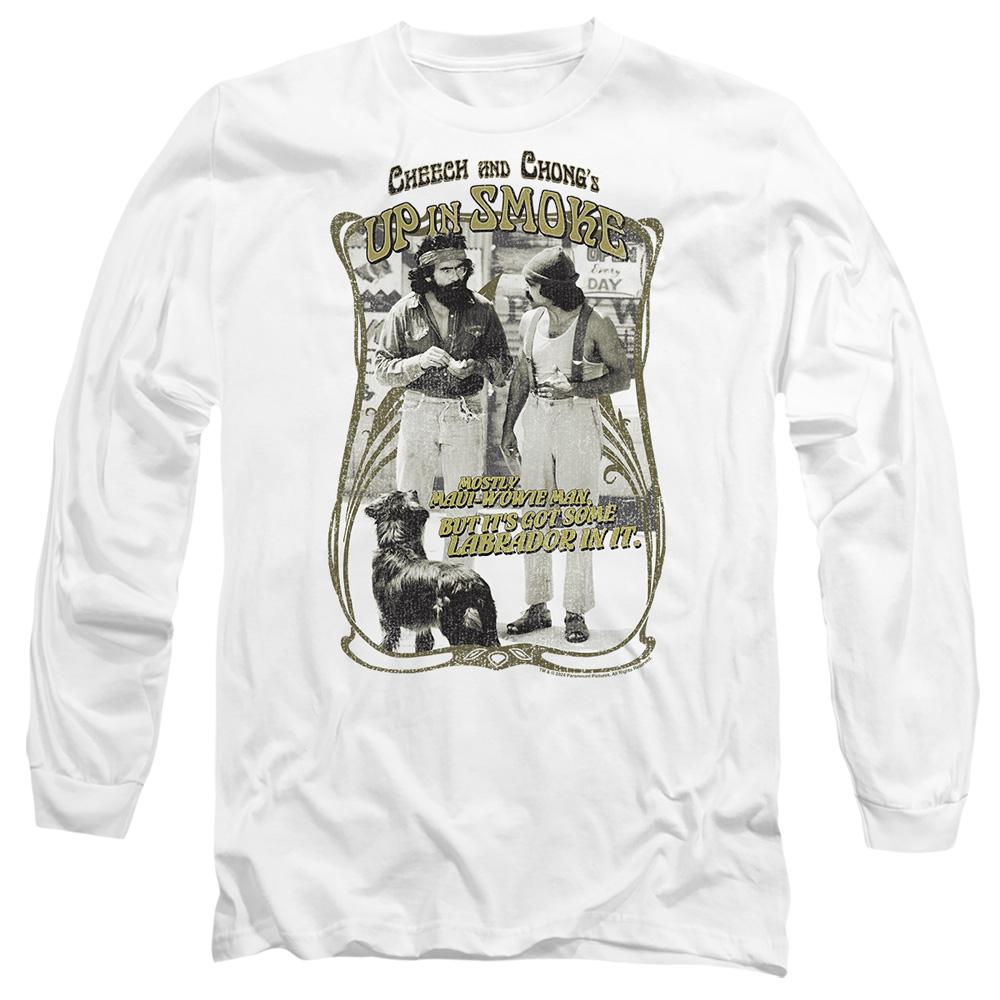 White - Side - Cheech & Chong Unisex Adult Up In Smoke Labrador T-Shirt