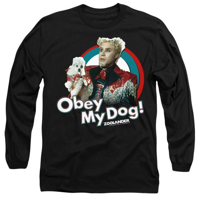 Black - Side - Zoolander Unisex Adult Obey My Dog T-Shirt