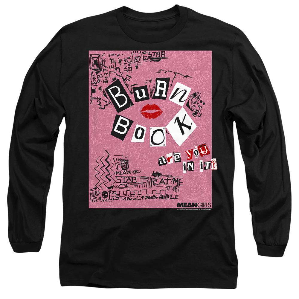 Black - Side - Mean Girls Unisex Adult Burn Book T-Shirt