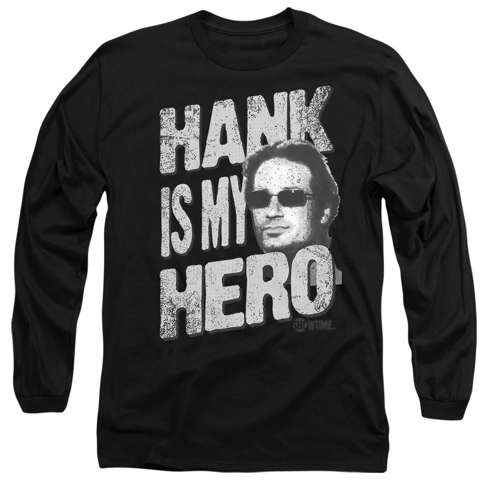 Black - Side - Californication Unisex Adult Hank Is My Hero T-Shirt