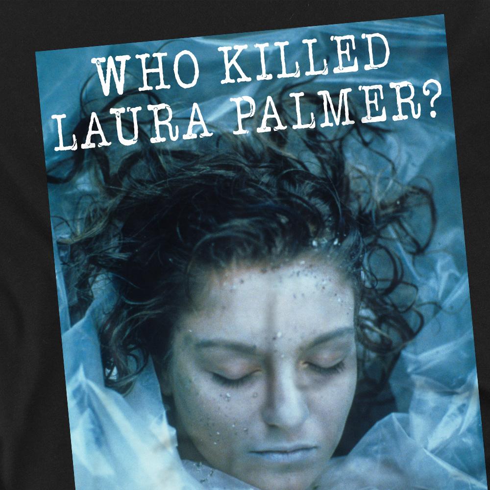 Black - Side - Twin Peaks Unisex Adult Who Killed Laura T-Shirt