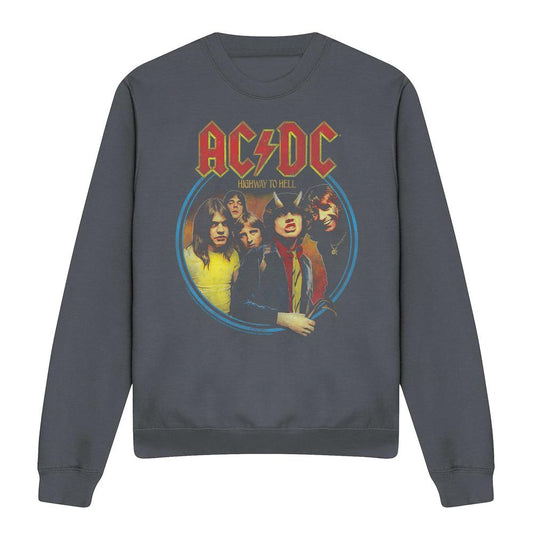 Charcoal - Front - AC-DC Unisex Adult Highway To Hell Sweatshirt
