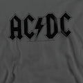 Charcoal - Pack Shot - AC-DC Unisex Adult Worn Logo Sweatshirt