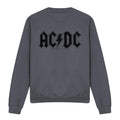 Charcoal - Front - AC-DC Unisex Adult Worn Logo Sweatshirt