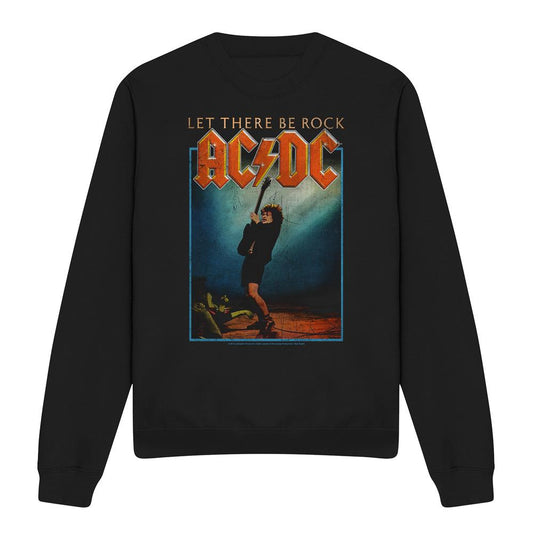 Black - Front - AC-DC Unisex Adult Let There Be Rock Sweatshirt