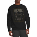 Black - Side - AC-DC Unisex Adult Rock Label Sweatshirt