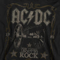 Black - Pack Shot - AC-DC Unisex Adult Rock Label Sweatshirt