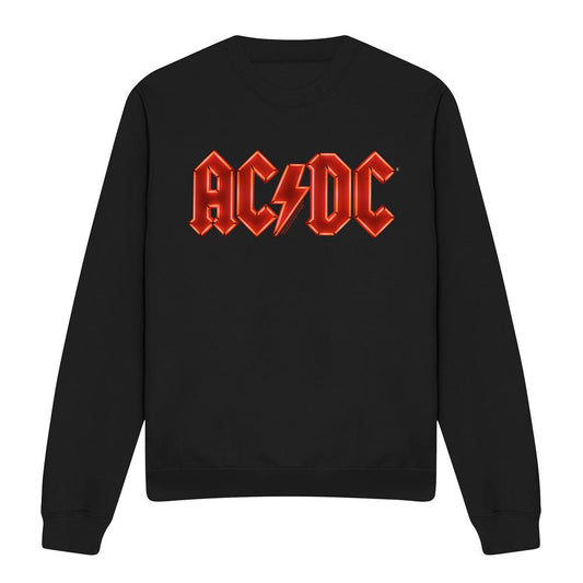 Black - Front - AC-DC Unisex Adult PWR-UP Logo Sweatshirt