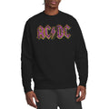 Black - Side - AC-DC Unisex Adult Animal Print Sweatshirt