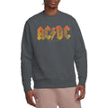 Charcoal - Side - AC-DC Unisex Adult Gradient Logo Sweatshirt