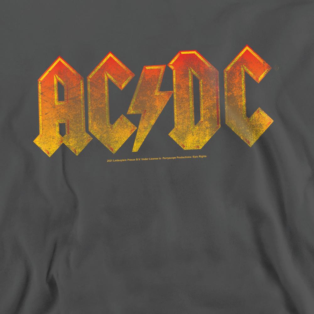 Charcoal - Pack Shot - AC-DC Unisex Adult Gradient Logo Sweatshirt