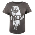Light Graphite-White - Front - Blondie Womens-Ladies Singing T-Shirt