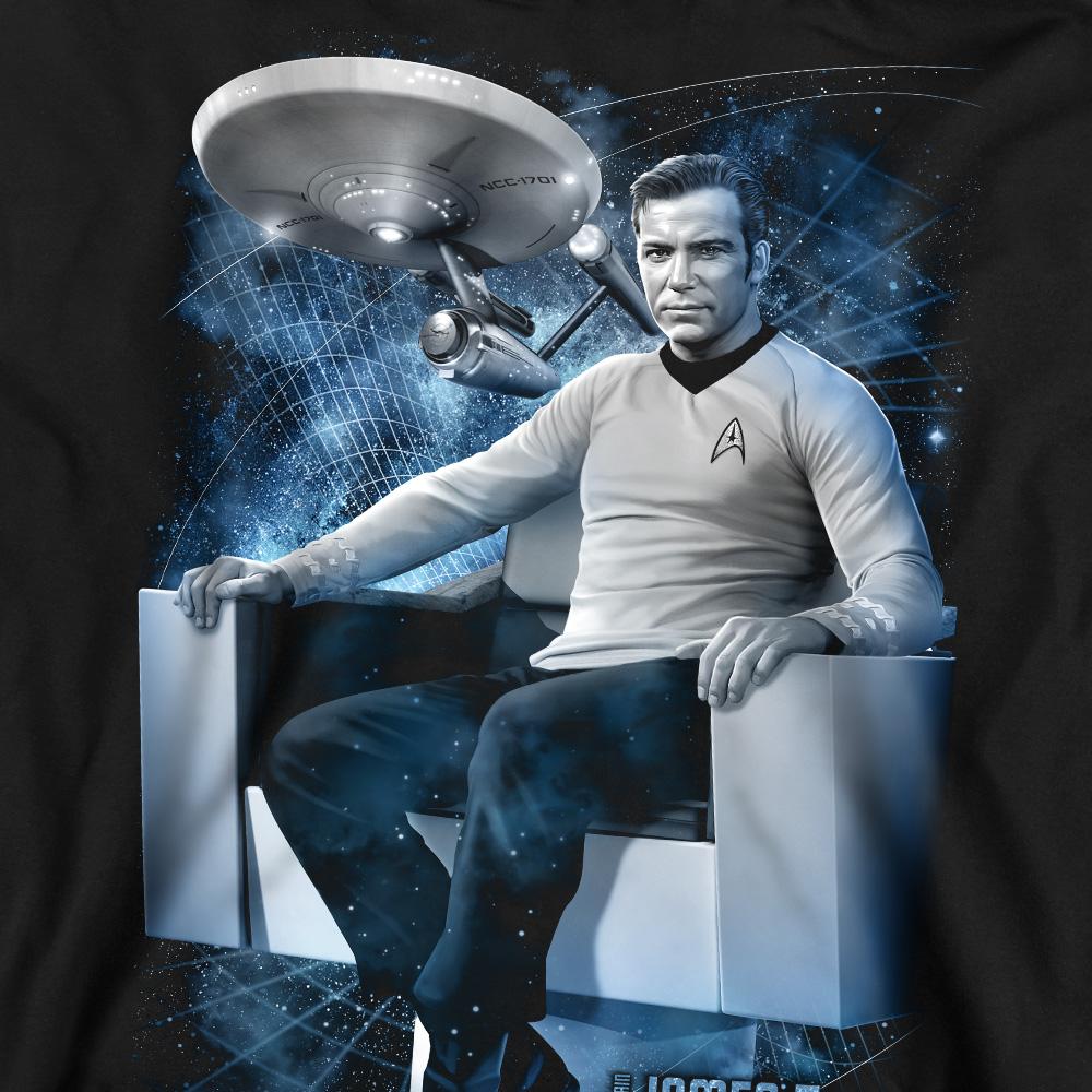Black - Pack Shot - Star Trek Unisex Adult Captain´s Chair Sweatshirt