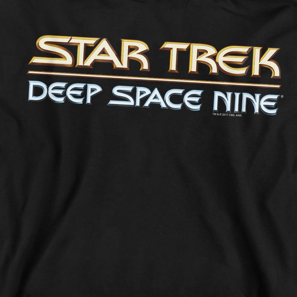 Black - Pack Shot - Star Trek Unisex Adult Deep Space Nine Logo Sweatshirt
