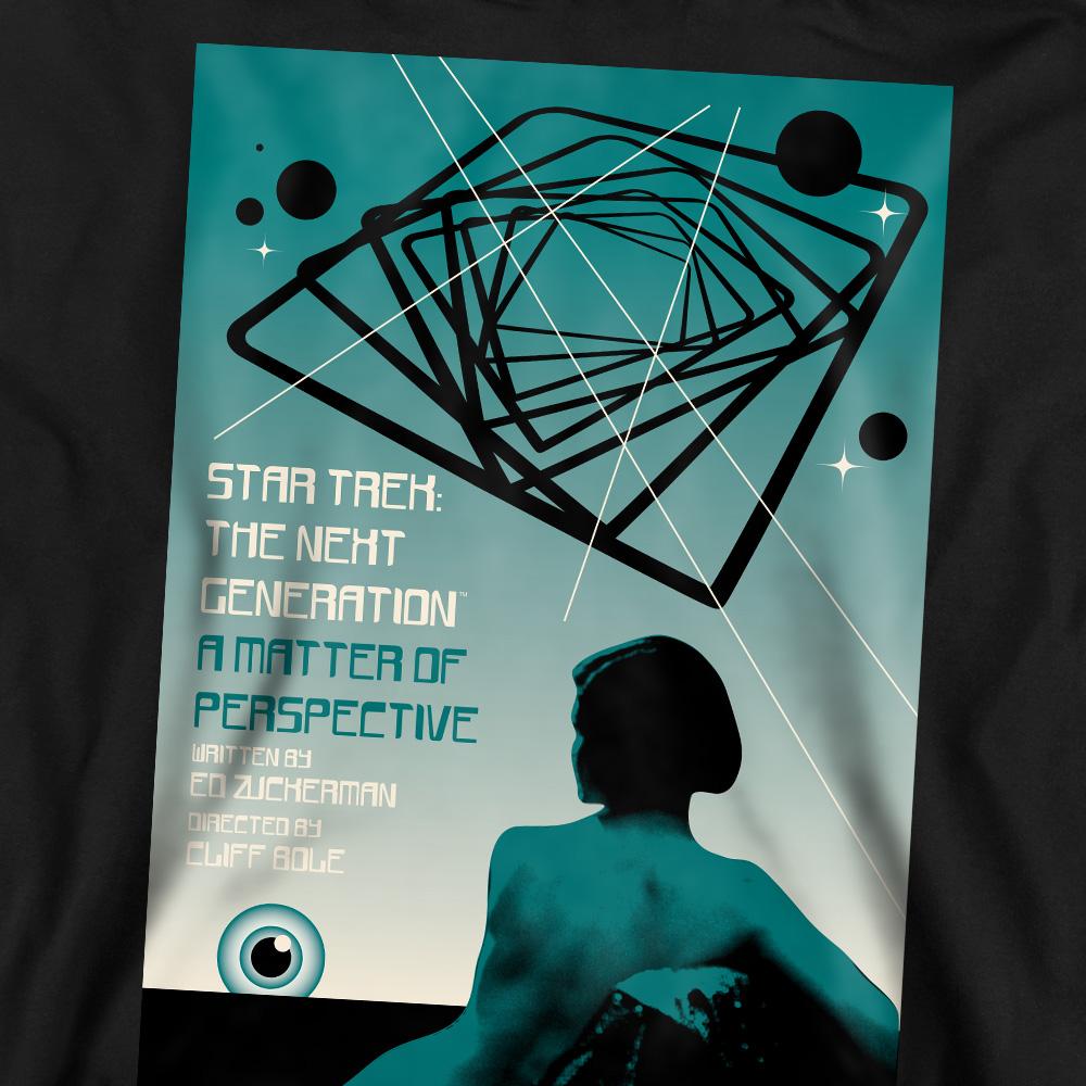Black - Pack Shot - Star Trek Unisex Adult The Next Generation Season 3 Episode 14 Sweatshirt