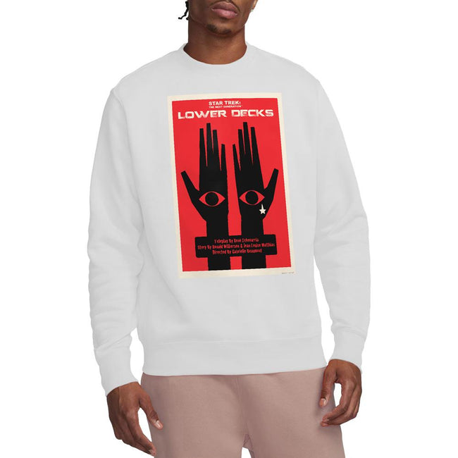 White - Lifestyle - Star Trek Unisex Adult The Next Generation Season 7 Episode 15 Sweatshirt