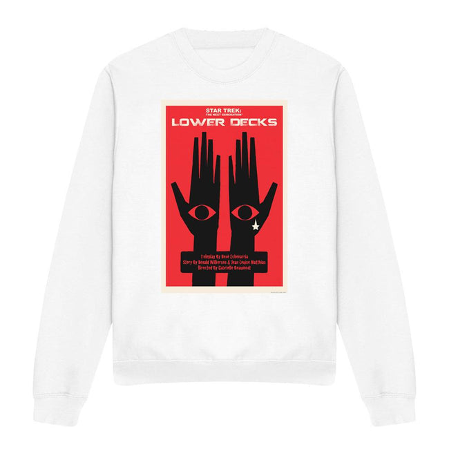 White - Front - Star Trek Unisex Adult The Next Generation Season 7 Episode 15 Sweatshirt