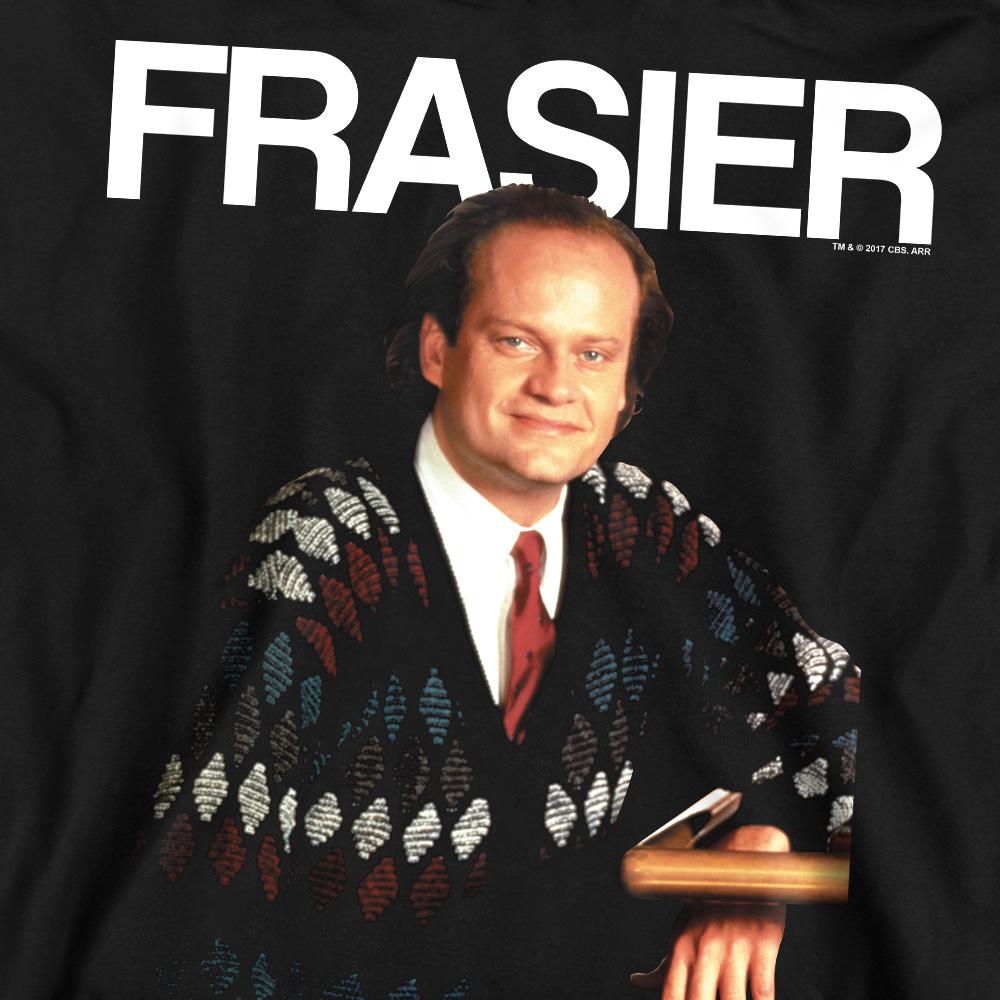 Black - Pack Shot - Cheers Unisex Adult Frasier Crane Sweatshirt