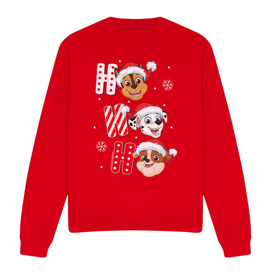 Red - Front - Paw Patrol Unisex Adult Santa Hat Christmas Sweatshirt