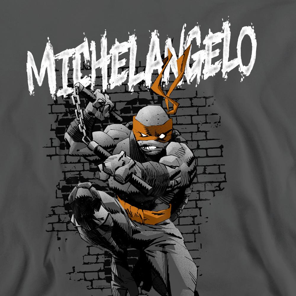 Charcoal - Pack Shot - Teenage Mutant Ninja Turtles Unisex Adult Michelangelo Sweatshirt