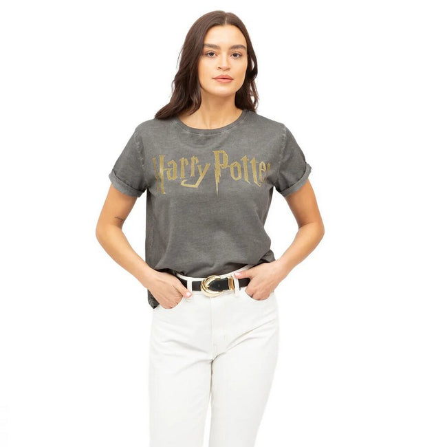 Vintage Charcoal - Lifestyle - Harry Potter Mens Logo T-Shirt