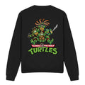 Black - Front - Teenage Mutant Ninja Turtles Unisex Adult Manga Turtles Sweatshirt