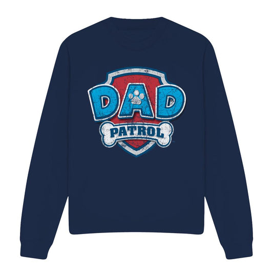 Navy - Front - Paw Patrol Unisex Adult Dad Patrol Fathers Day Sweatshirt