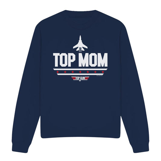 Navy - Front - Top Gun Unisex Adult Top Mom Mothers Day Sweatshirt