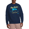 Navy - Side - Dexter Unisex Adult Moonlight Fishing Sweatshirt