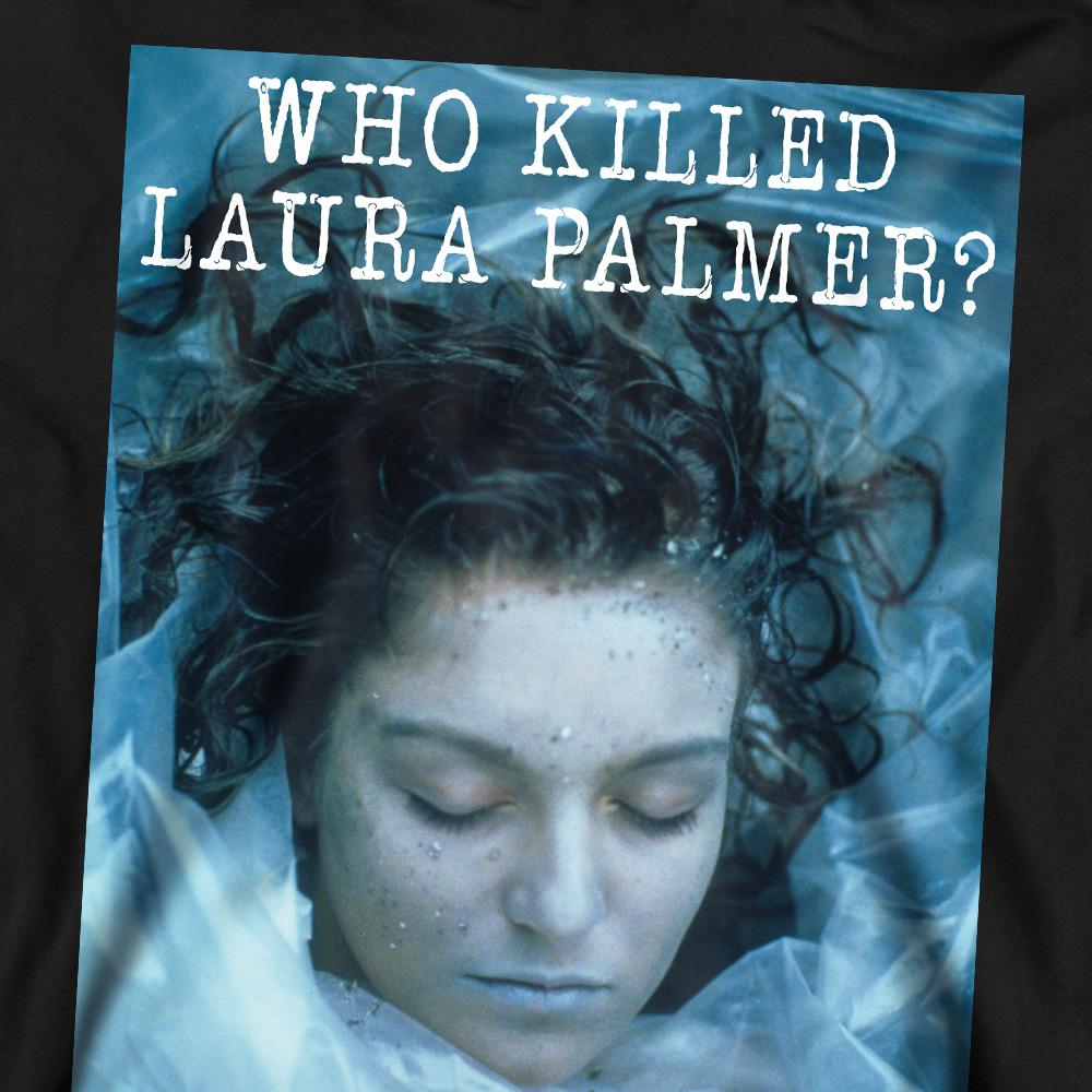 Black - Pack Shot - Twin Peaks Unisex Adult Who Killed Laura Sweatshirt