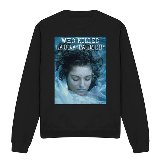 Black - Front - Twin Peaks Unisex Adult Who Killed Laura Sweatshirt