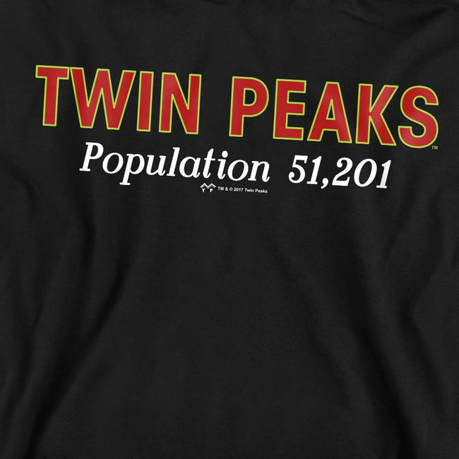 Black - Pack Shot - Twin Peaks Unisex Adult Population Sweatshirt