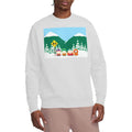 White - Side - South Park Unisex Adult Bus Stop Sweatshirt
