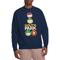 Navy - Side - South Park Unisex Adult Solid Circles Sweatshirt